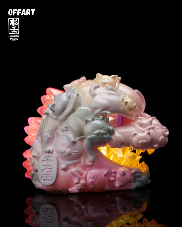 【史派克工廠】結單免運26年2月 OFF ART 百貓紅蓮 Mini迷你招財頭雕 甜蜜糖霜版 1204 OFF ART 百貓紅蓮 Mini迷你招財頭雕 甜蜜糖霜版