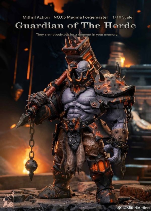 【史派克工廠】現貨免運 秘銀工作室 1/10 部落守衛05 熔岩鑄造者 獸人 可動人偶 0204 秘銀工作室 1/10 部落守衛05 熔岩鑄造者 獸人 可動人偶