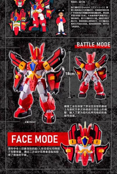 【史派克工廠】結單 預購24年9月 橘貓工業 魔動王 火王 特典版 組裝模型 高18公分 0729 橘貓工業 魔動王 火王 特典版 組裝模型 高18公分