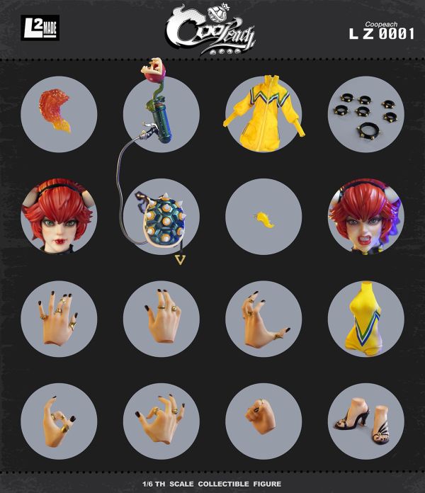 【史派克工廠】結單 預購免運Q2 L2MADE 1/6 LZ0001 瑪利歐 庫巴姬 Coopeach 服飾裝備套裝 0126 L2MADE 1/6 LZ0001 瑪利歐 庫巴姬 Coopeach 服飾裝備套裝