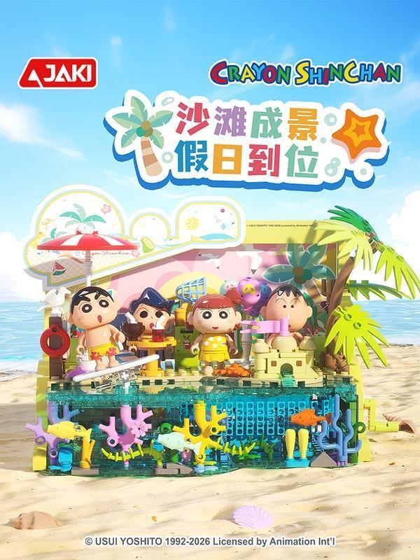 【史派克工廠】預購免運26年4月 JAKI 佳奇 HK610 蠟筆小新 沙灘派對 0319 JAKI 佳奇 HK610 蠟筆小新 沙灘派對