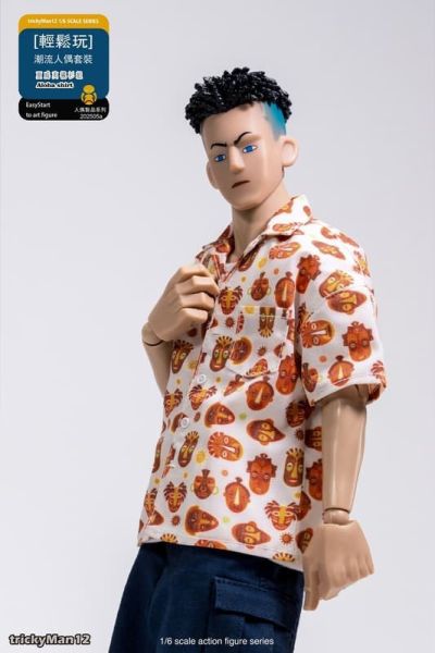 【史派克工廠】結單免運25年9月 trickyMan12 潮流人偶套裝 夏威夷襯衫組 1/6 0826 trickyMan12 潮流人偶套裝 夏威夷襯衫組 1/6