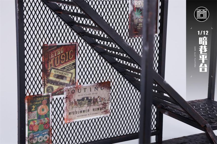 【史派克工廠】結單25年Q4 mmmtoys 1/12 暗巷平台 地台 場景 M2511 0801 mmmtoys 1/12 暗巷平台 地台 場景 M2511