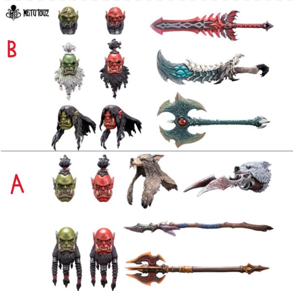 【史派克工廠】結單免運25年12月 Metytoyz 冒險者世界 獸人部落 配件包 A款 B款 0718 Metytoyz 冒險者世界 獸人部落 配件包 A款 B款