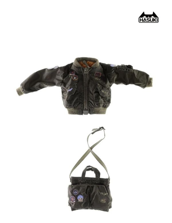 【史派克工廠】預購免運25年12月 HASUKI 神貓跳動 1/12人偶服裝配件 CS007 空軍夾克套裝 不含人偶 1009 HASUKI 1/12人偶服裝配件 CS007 空軍夾克套裝 不含人偶
