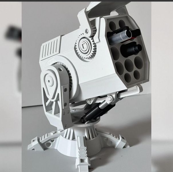 【史派克工廠】預購免運26年5月 防空導彈發射器 筆筒擺飾 科技感 文具收納盒 白色 可自行塗裝 0416 防空導彈發射器 筆筒擺飾 科技感 文具收納盒 白色 可自行塗裝