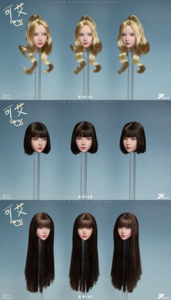 【史派克工廠】預購免運26年1月 JKTOYS 1/6 亞洲美女頭雕 可艾Carys 可動眼 K-011 三款 1203 JKTOYS 1/6 亞洲美女頭雕 可艾Carys 可動眼 K-011 三款