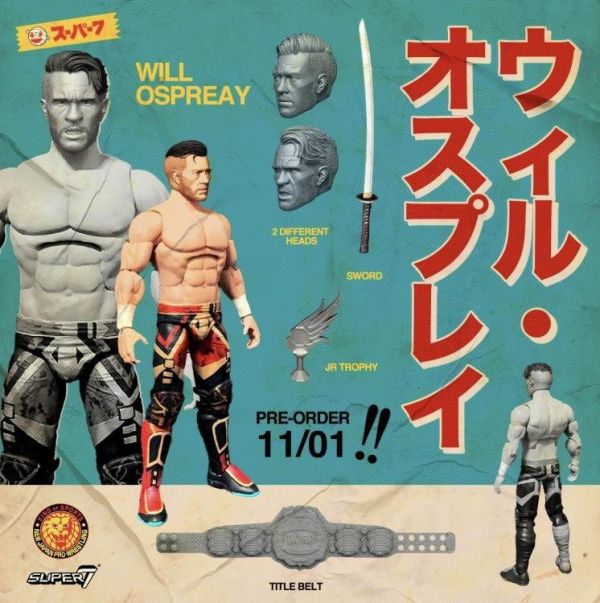 【史派克工廠】現貨 super7 新日本摔角 7吋 Will Ospreay IWGP重量級冠軍 可動人偶 super7 新日本摔角 7吋 Will Ospreay IWGP重量級冠軍 可動人偶