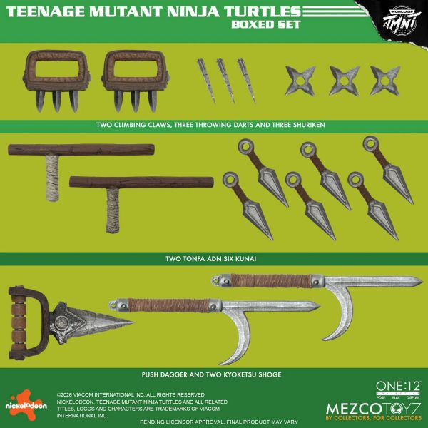 【史派克工廠】預購免運Q4 Mezco toys one:12 忍者龜 MEZ75506 可動 4入套組 訂 0617 Mezco toys one:12 忍者龜 MEZ75506 可動 4入套組 訂