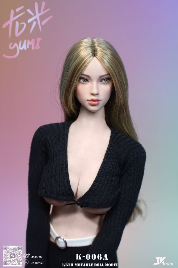 【史派克工廠】結單免運25年Q3 JKTOYS 1/6 混血美女頭雕 尤米yumi K-006ABC 共3款 0509 JKTOYS 1/6 混血美女頭雕 尤米yumi K-006ABC 共3款