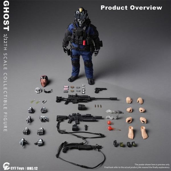 【史派克工廠】結單 免運 27年2月 CY7 Toys 黑夜幽靈 1/12可動人偶 1028 CY7 Toys 黑夜幽靈 1/12可動人偶