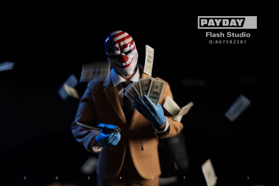 【史派克工廠】結單免運25年Q2 FLASH STUDIO 1/6 達拉斯 PAYDAY 可動人偶X-S003 0103 FLASH STUDIO 1/6 達拉斯 PAYDAY 可動人偶X-S003