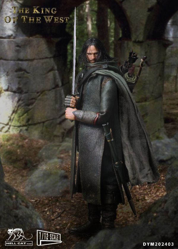 【史派克工廠】結單免運25年Q3 地獄貓 1/12 西方之王 魔戒 亞拉岡 可動人偶 DYM202403 0424 地獄貓 1/12 西方之王 魔戒 亞拉岡 可動人偶 DYM202403