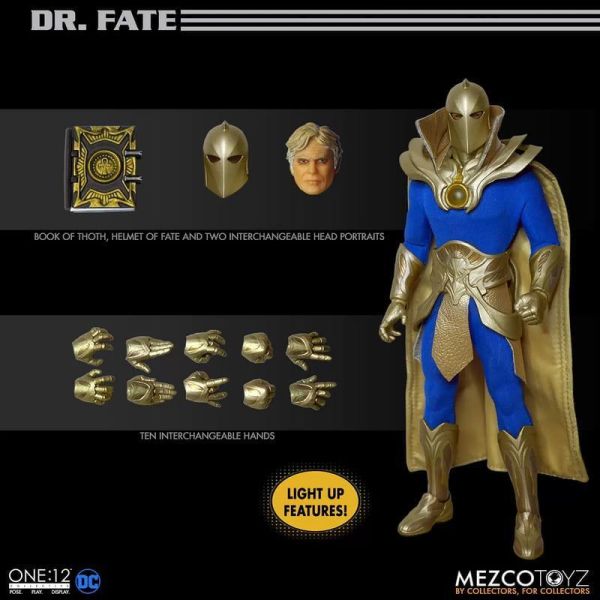 【史派克工廠】結單 免運27年Q1 MEZCO One:12 DC Dr. Fate 命運博士 1/12 可動 0826 MEZCO One:12 DC Dr. Fate 命運博士 1/12 可動