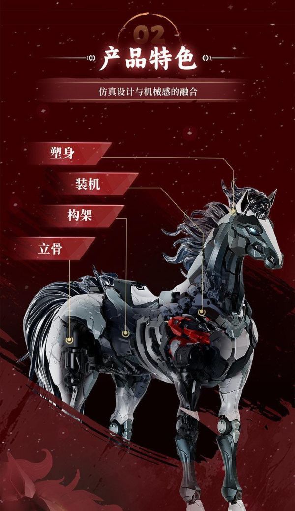 【史派克工廠】預購免運Q3 MOSHOWTOYS 模壽 徐悲鴻 馬年聯名 玄龍馳墨 赤蛟 眾籌版 合金骨架可動 0312 MOSHOWTOYS 模壽 徐悲鴻 馬年聯名 玄龍馳墨 赤蛟 眾籌版 合金骨架可動