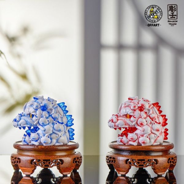 【史派克工廠】結單25年7月 OFFART 百貓紅蓮Mini 青花瓷 釉裡紅 0430 OFFART 百貓紅蓮Mini 青花瓷 釉裡紅
