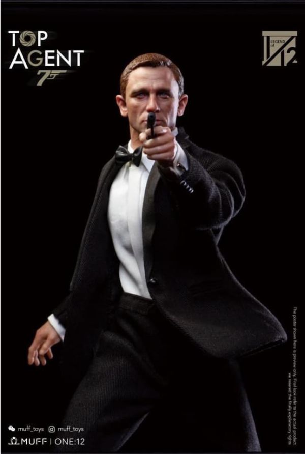 【史派克工廠】結單 預購23年12月 MUFF TOP AGENT 1/12 王牌特工丹叔 布衣 西裝 0811 MUFF TOP AGENT 1/12 王牌特工丹叔 布衣 西裝