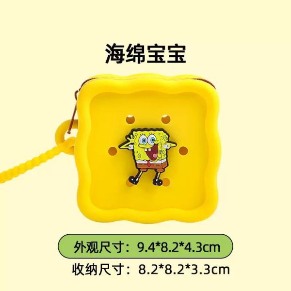 【史派克工廠】預購免運26年2月 海綿寶寶 派大星 DIY 洞洞包 矽膠收納包 迷你收納包 0113 海綿寶寶 派大星 DIY 洞洞包 矽膠收納包 迷你收納包