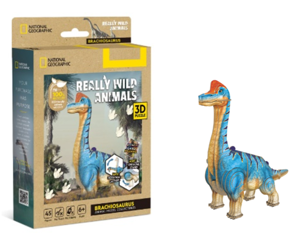 【史派克工廠】預購26年4月 CubicFun 國家地理 恐龍系列 環保立體紙模 3D拼圖 4款 0304 CubicFun 國家地理 恐龍系列 環保立體紙模 3D拼圖