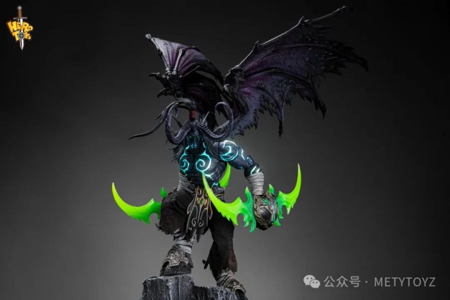 【史派克工廠】現貨 免運 Hero toys 限量版 魔獸爭霸 不死族 伊利丹 暗黑夜色 型態 X1104 Hero toys 惡魔獵人 伊利丹 限量版 黑暗 惡魔