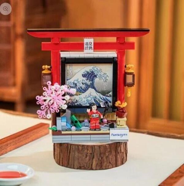 【史派克工廠】結單 23年4月預購 拼奇 藝術畫廊 浮世繪鳥居 收藏積木 0609 拼奇 藝術畫廊 浮世繪鳥居 收藏積木