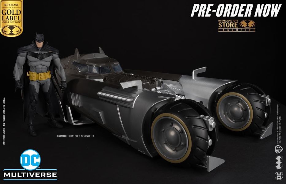 【史派克工廠】結單 預購24年7月 麥法蘭 McFarlane 金標 白騎士 蝙蝠車 不含人偶 0529 麥法蘭 McFarlane 金標 白騎士 蝙蝠車 不含人偶