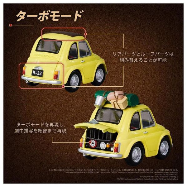 【史派克工廠】預購免運27年6月 TAKARATOMY QV-08 魯邦三世 FIAT 飛雅特 500 1029 TAKARATOMY QV-08 魯邦三世 FIAT 飛雅特 500