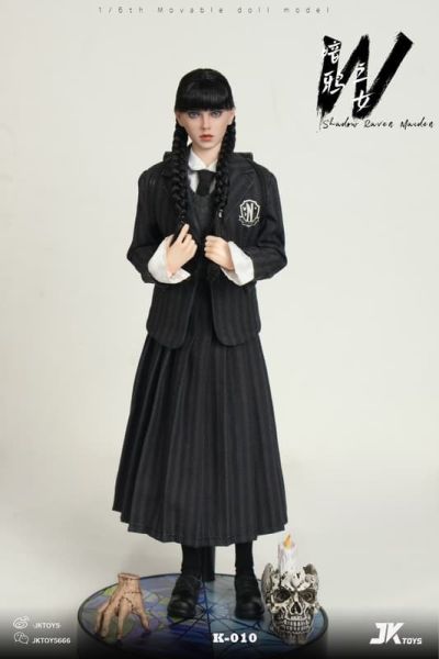 【史派克工廠】預購免運25年Q4 JKTOYS 1/6 暗鴉之女星期三cosplay版 K-010 可動人偶 0907 JKTOYS 1/6 暗鴉之女星期三cosplay版 K-010 可動人偶