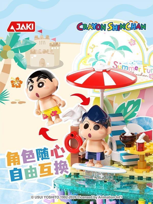 【史派克工廠】預購免運26年4月 JAKI 佳奇 HK610 蠟筆小新 沙灘派對 0319 JAKI 佳奇 HK610 蠟筆小新 沙灘派對