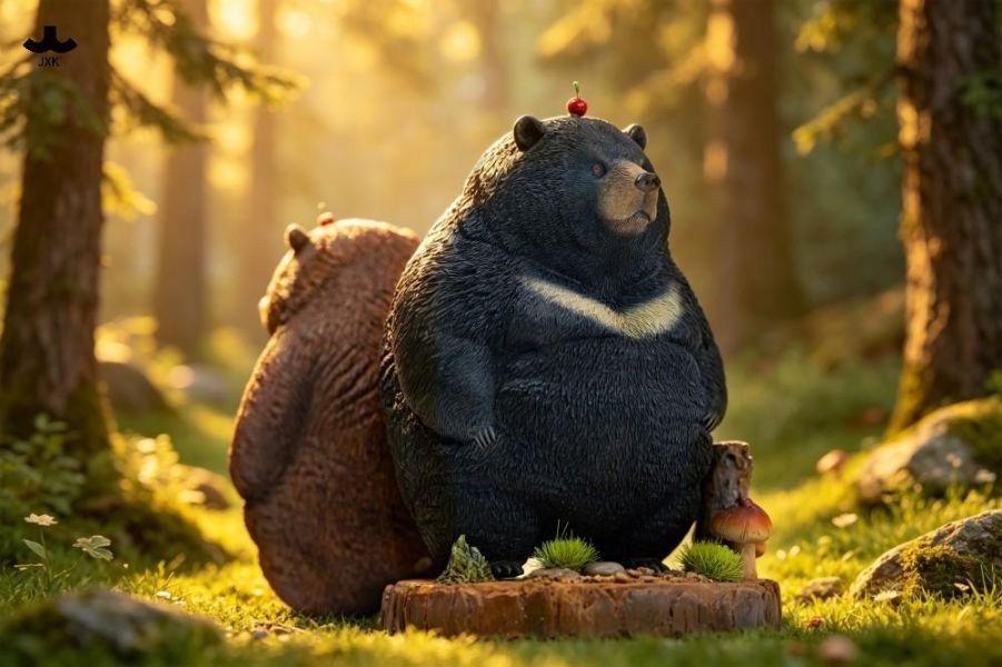 【史派克工廠】預購26年Q3 JXK 胖墩熊 Chubby Bear JXK366A/B/C/D 0623 JXK 胖墩熊 Chubby Bear JXK366A/B/C/D