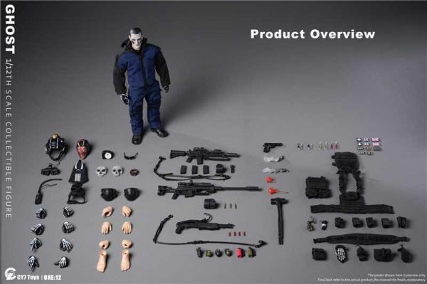 【史派克工廠】結單 免運 27年2月 CY7 Toys 黑夜幽靈 1/12可動人偶 1028 CY7 Toys 黑夜幽靈 1/12可動人偶