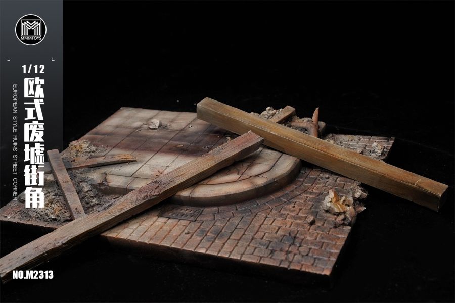 【史派克工廠】結單 預購23年Q4 mmmtoys 1/12 歐式廢墟街角 M2313 0606 mmmtoys 1/12 歐式廢墟街角 M2313
