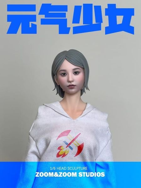【史派克工廠】預購免運26年Q3 zoom&zoom studio 1/6 元氣女 頭雕 ZZYQ-01 0421 zoom&zoom studio 1/6 元氣女 頭雕 ZZYQ-01