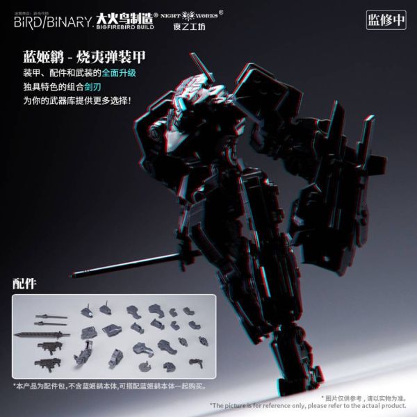 【史派克工廠】結單免運25年9月 大火鳥製造 異鳥代碼 藍姬鶲+燒夷彈裝甲 套裝 配件包 0819 大火鳥製造 異鳥代碼 藍姬鶲+燒夷彈裝甲 套裝 配件包