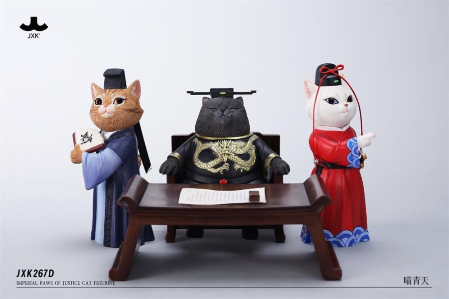 【史派克工廠】結單25年Q1 JXK 1/6 喵青天 貓 公仔 包青天 JXK267 共4款 0114 JXK 1/6 喵青天 貓 公仔 包青天 JXK267 共4款