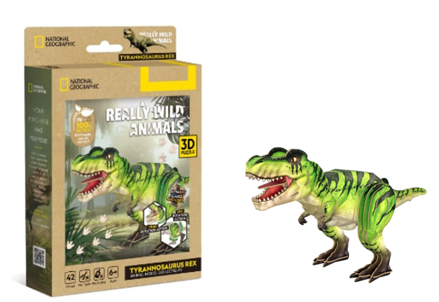 【史派克工廠】預購26年4月 CubicFun 國家地理 恐龍系列 環保立體紙模 3D拼圖 4款 0304 CubicFun 國家地理 恐龍系列 環保立體紙模 3D拼圖