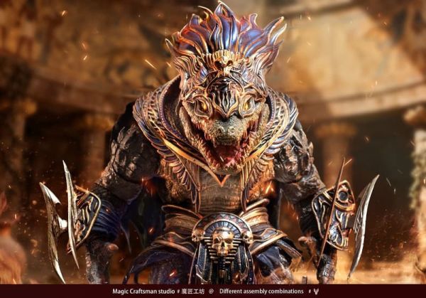 【史派克工廠】預購免運26年Q3 魔匠工坊 亂神殿系列 原創鱷魚 埃及 索貝克 荒漠巨鱷 1/12 可動 0206 魔匠工坊 亂神殿系列 原創鱷魚 埃及 索貝克 荒漠巨鱷 1/12 可動