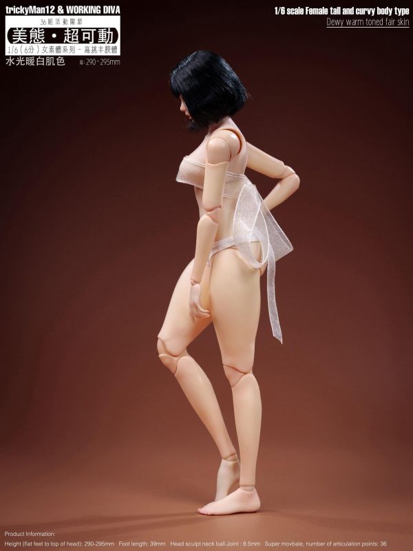 【史派克工廠】預購免運10月 trickyMan12 1/6 美態超可動女素體 少女體 高挑豐腴 水光版 3版 0723 trickyMan12 1/6 美態超可動女素體 少女體 高挑豐腴 水光版 3版版 3版