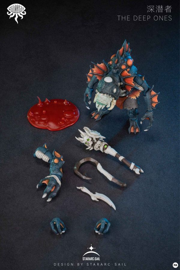 【史派克工廠】結單免運25年Q1 STARARC TOYS星弧玩具 理性歸零 克蘇魯 深潛者 可動完成品 紫色 橙色 0304 STARARC TOYS星弧玩具 理性歸零 克蘇魯 深潛者 可動完成品 紫色 橙色