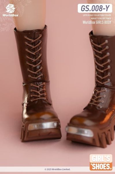 【史派克工廠】預購免運26年1月 Worldbox 1/6 兩穿推土機靴 黑色 黃褐色 2款 1218 Worldbox 1/6 兩穿推土機靴 黑色 黃褐色 2款