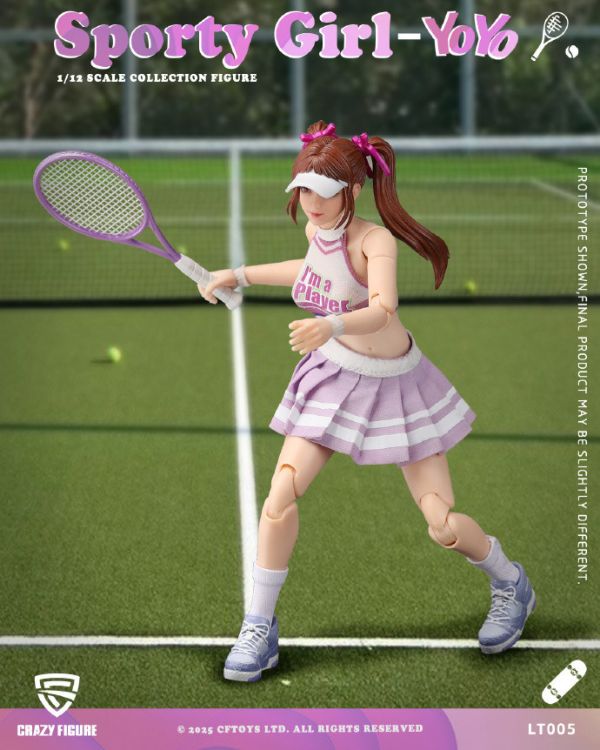 【史派克工廠】預購25年Q3 CFTOYS 1/12 運動女孩 悠悠 可動人偶 LT005 15cm 0519 CFTOYS 1/12 運動女孩 悠悠 可動人偶 LT005 15cm