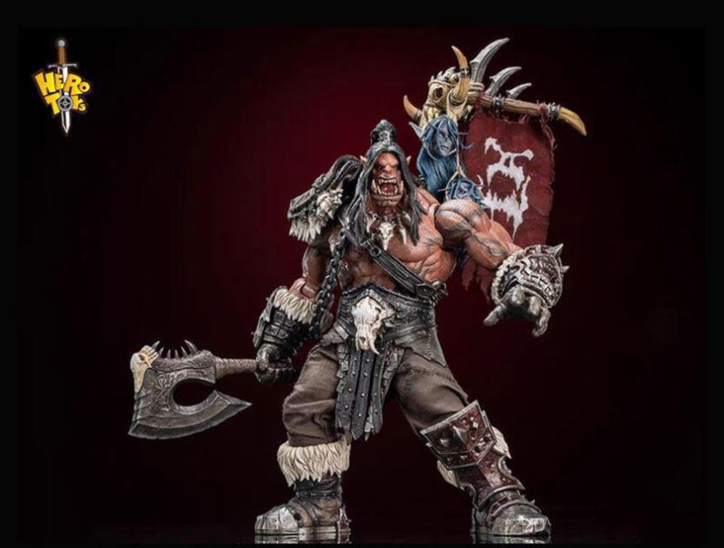 【史派克工廠】現貨免運 Hero toys 部落戰歌 獸人戰士 大酋長 吼爹 可動人偶 0307 Hero toys 部落戰歌 獸人戰士 大酋長 吼爹 可動人偶