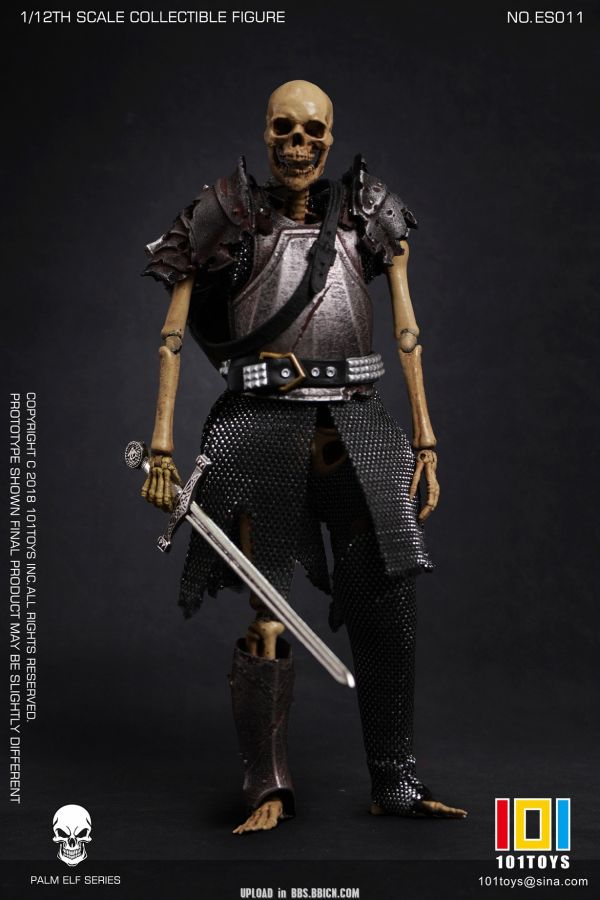 【史派克工廠】結單免運25年Q1 101TOYS 1/12 掌上精靈系列 骷髏中世紀 騎士ABC ES010 1213 101TOYS 1/12 掌上精靈系列 骷髏中世紀 騎士ABC ES010