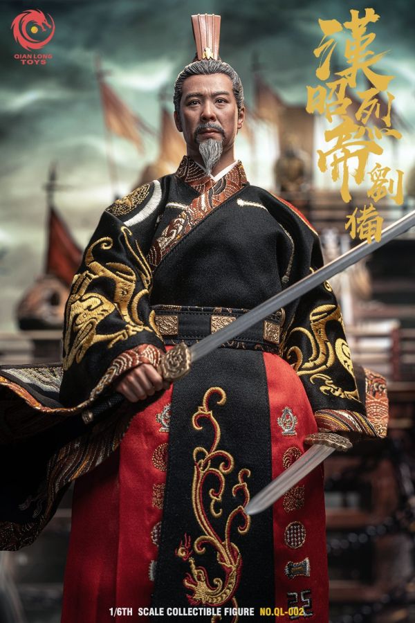 【史派克工廠】結單免運25年Q2 QIANLONG TOYS 1/6 漢昭烈帝 劉備 刺繡帝王版 QL-002 0219 QIANLONG TOYS 1/6 漢昭烈帝 劉備 刺繡帝王版 QL-002