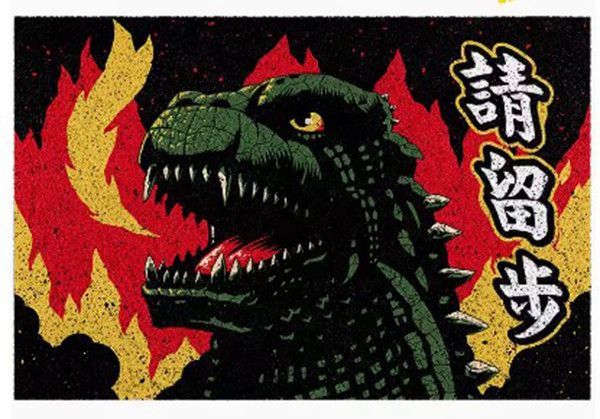 【史派克工廠】結單 預購 廚房地墊 怪獸 哥吉拉 日式入戶 地墊 門口地墊 尺寸40*60cm 1229 廚房地墊 怪獸 哥吉拉 日式入戶 地墊 門口地墊 尺寸40*60cm