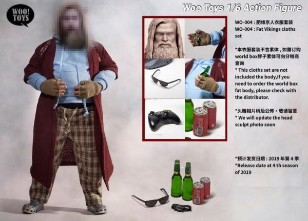 【史派克工廠】(現貨) Woo toys WO-004 1/6 肥神索爾 雷神 肥维京人全套 不挑盒 Woo toys WO-004 1/6 肥神索爾 雷神 肥维京人全套