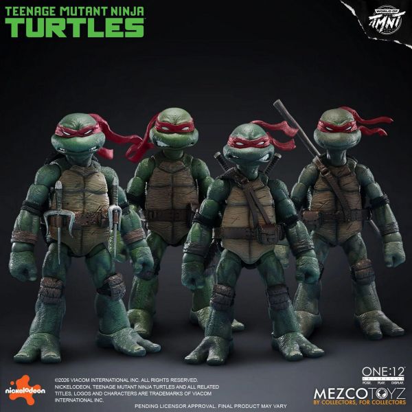 【史派克工廠】預購免運Q4 Mezco toys one:12 忍者龜 MEZ75506 可動 4入套組 訂 0617 Mezco toys one:12 忍者龜 MEZ75506 可動 4入套組 訂
