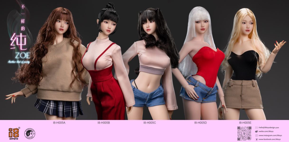 【史派克工廠】結單  預購24年Q4 I8Toys 1/6 小純 Zoe頭雕包 I8-H005ABCDE 共5款 0712 I8Toys 1/6 小純 Zoe頭雕包 I8-H005ABCDE 共5款