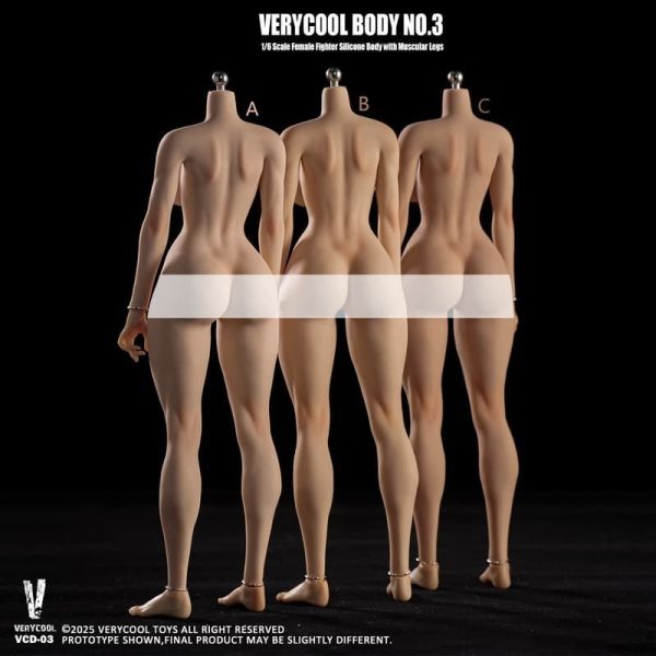 【史派克工廠】預購免運26年1月 VERYCOOL 粉紅白膚色 自然膚色 小麥膚色 1/6鉑金矽膠女素體 3款 1217 VERYCOOL 粉紅白膚色 自然膚色 小麥膚色 1/6鉑金矽膠女素體 3款