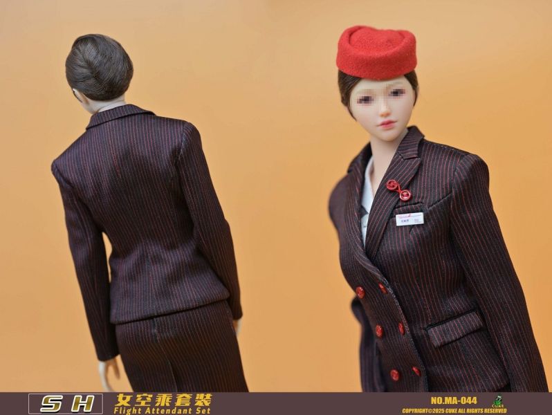 【史派克工廠】結單免運25年10月CUKE TOYS 1/6 SH航空姐服飾套裝 MA-044 0905 CUKE TOYS 1/6 SH航空姐服飾套裝 MA-044
